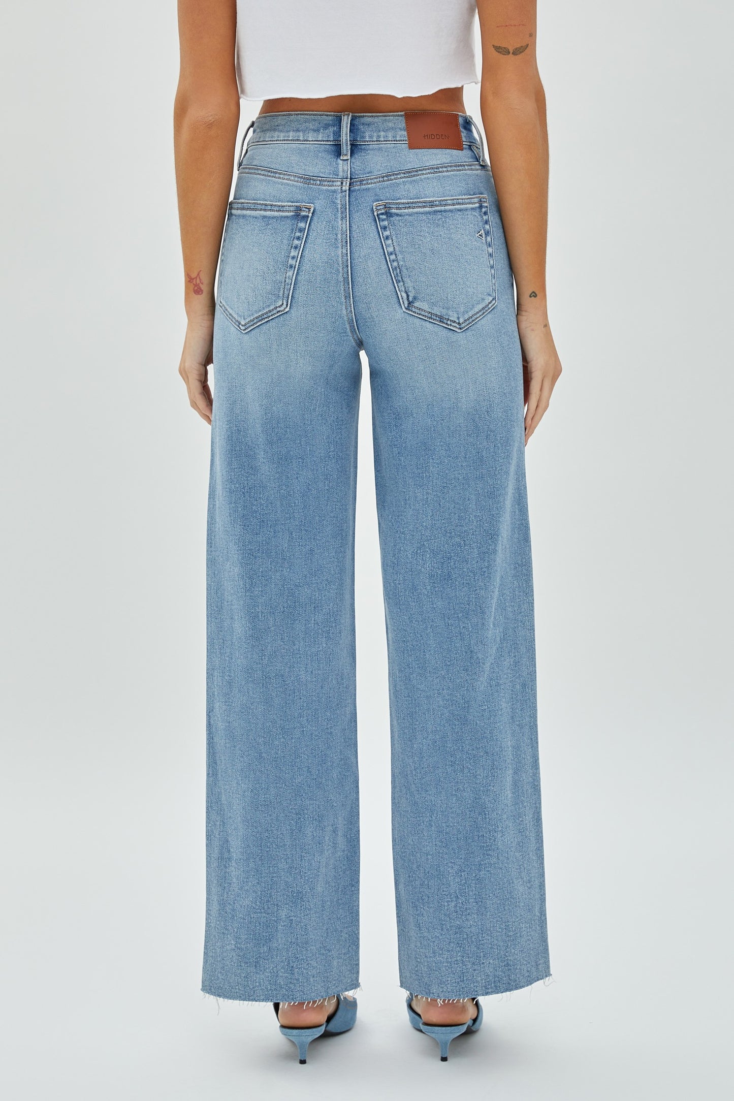 Medium Light Wash Clean Stretch Dad Jean