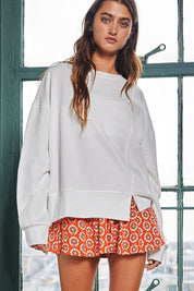 White O-Ring Sweatshirt