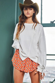 White O-Ring Sweatshirt