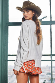 White O-Ring Sweatshirt