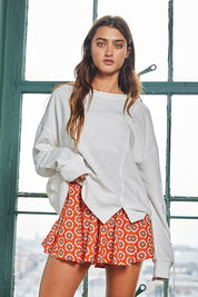 White O-Ring Sweatshirt