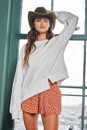 White O-Ring Sweatshirt