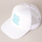 Save Water Drink Margs Embroidered Trucker