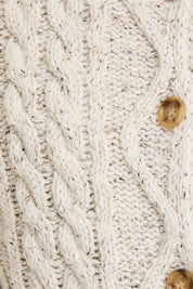 Heather Grey Front Pocket Oversized Cardigan