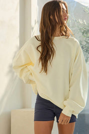 Cream Soft Sweatshirt