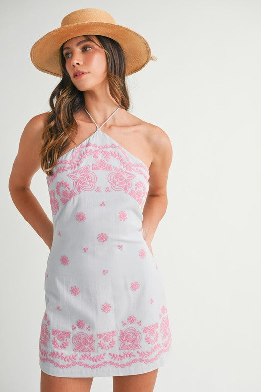 Blue Floral Off Shoulder Maxi Dress