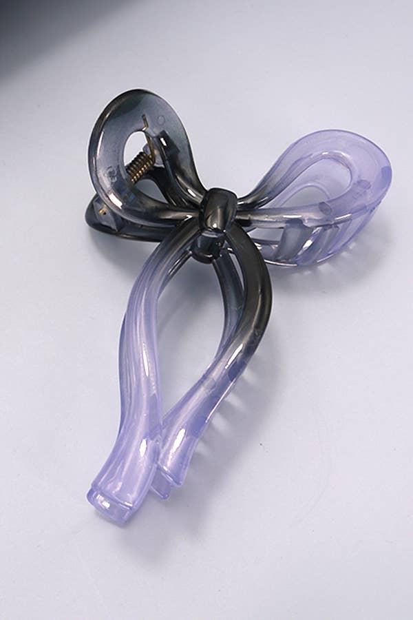 MATTE BOW HAIR CLAW CLIPS