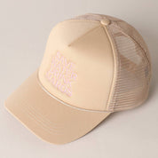Save Water Drink Margs Embroidered Trucker
