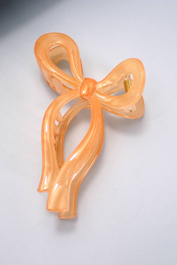 MATTE BOW HAIR CLAW CLIPS
