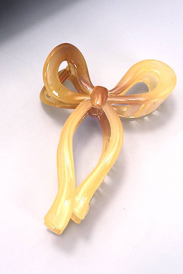 MATTE BOW HAIR CLAW CLIPS