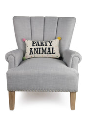 Party Animal w/Pom Pom Hook Pillow