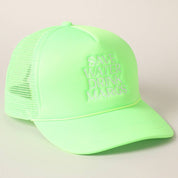 Save Water Drink Margs Embroidered Trucker