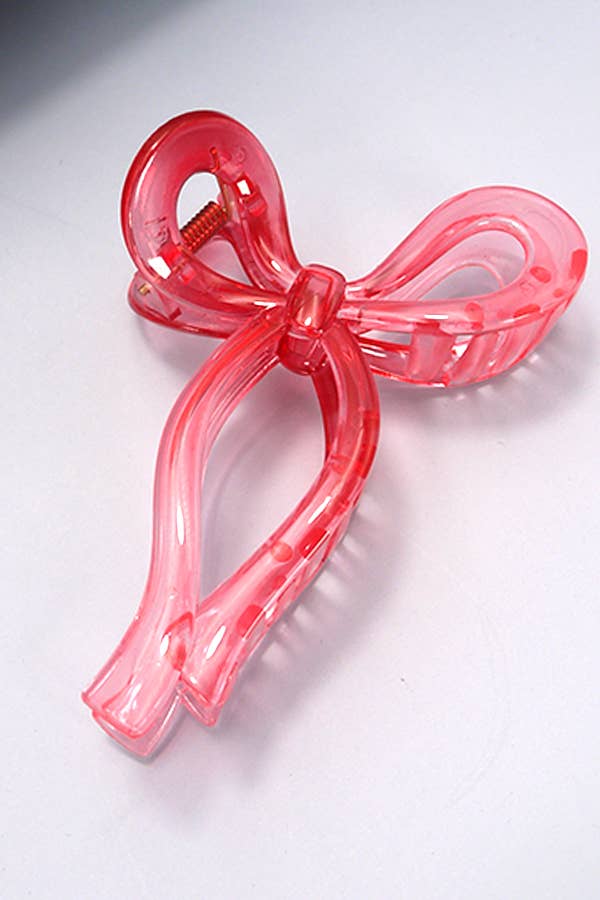 MATTE BOW HAIR CLAW CLIPS