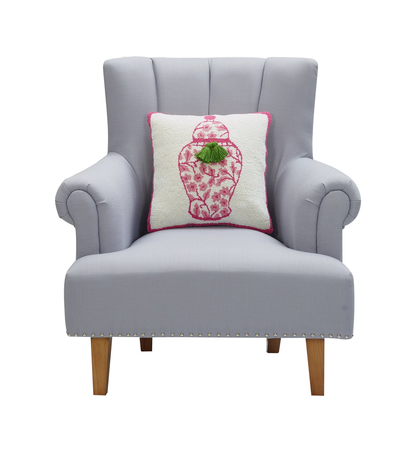 Chinoiserie Vase Hook Pillow