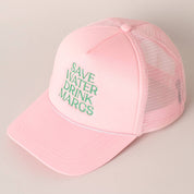 Save Water Drink Margs Embroidered Trucker
