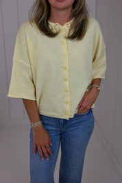 Baby Yellow Short Cardigan