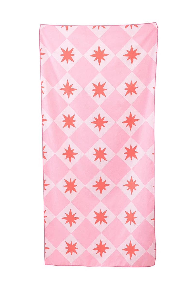 Pink Lobster Reversible Pool Towel