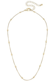 Wynona Dainty Charm Necklace Base in Shiny Gold