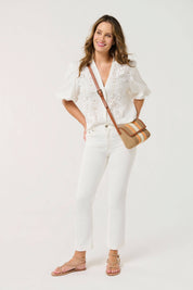 Blue Stripe Crossbody Purse