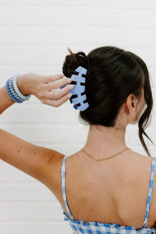 Classic Hair Clip | Large | Clear Skies showing lightweight, durable, and nearly unbreakable