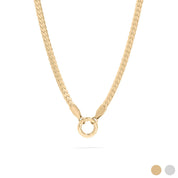 18K Gold Stainless Steel Charm Holder Necklace