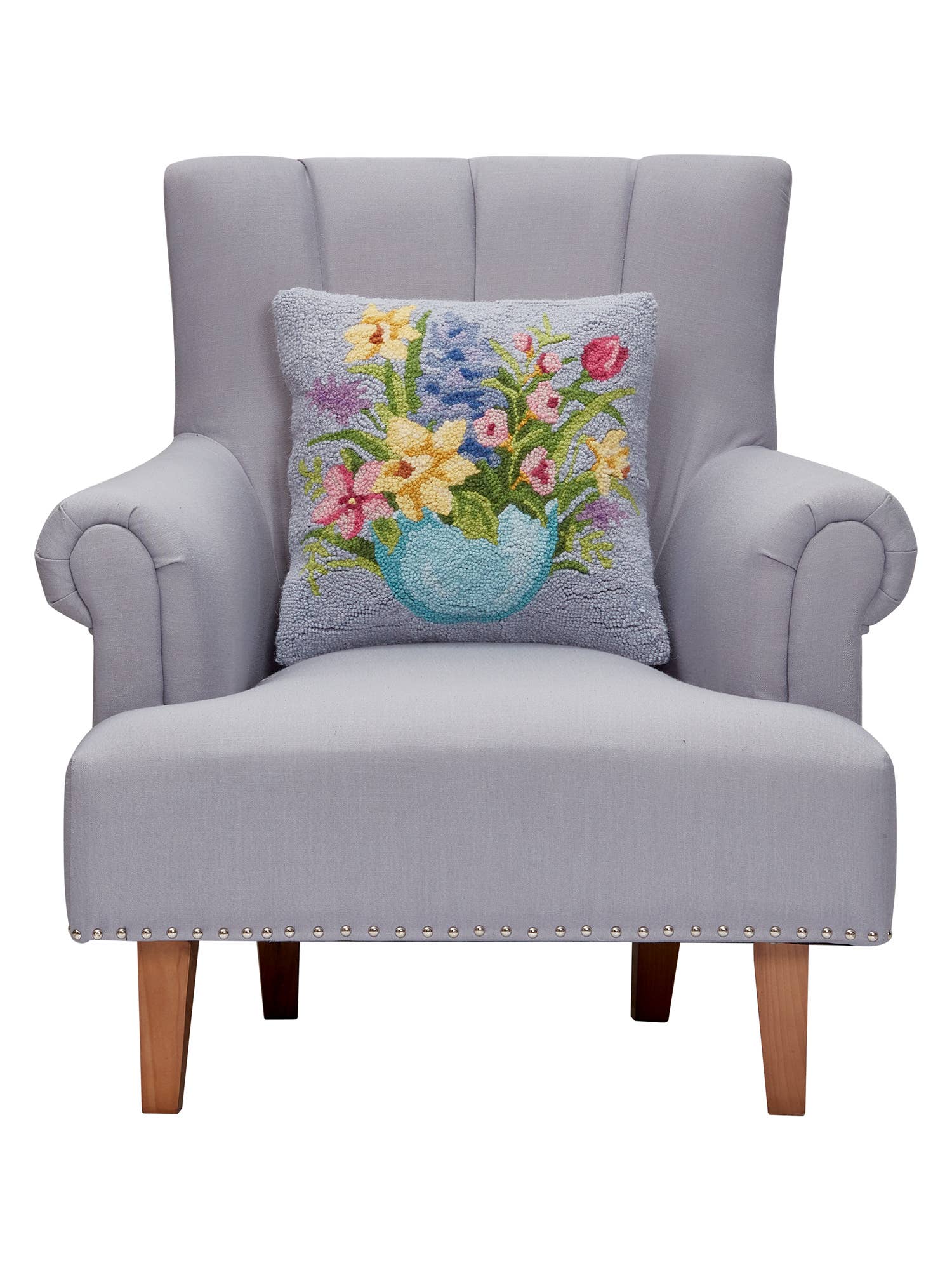 Floral Egg Hook Pillow