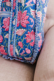 Seascape | Large Quilted Ruffle Tote Bag