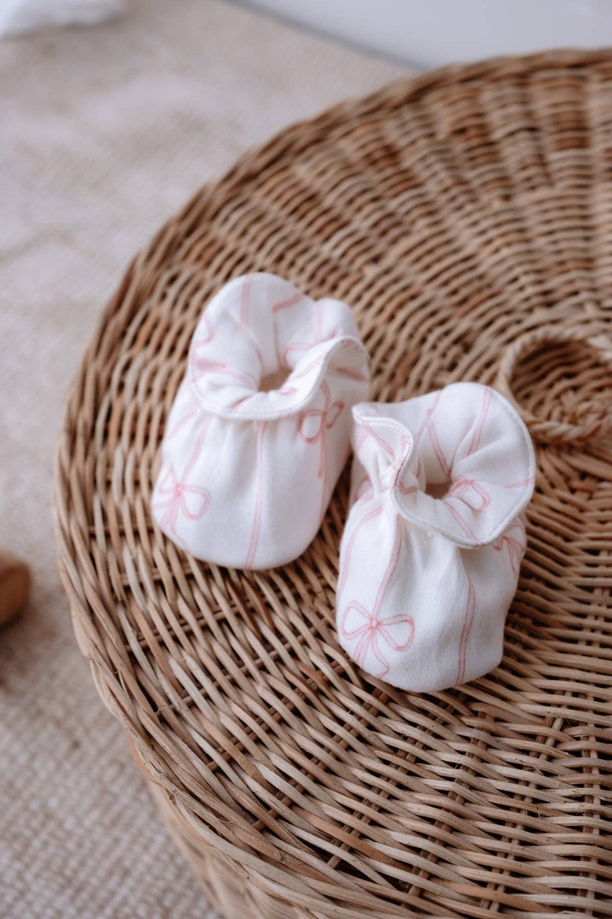 Pink Bow Booties