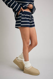 Navy Stripe Shorts
