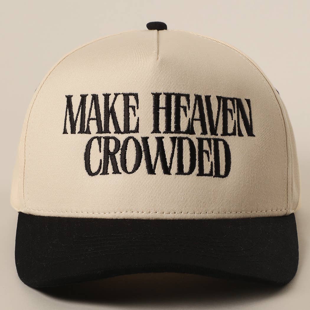 Brown Make Heaven Crowded Trucker Hat