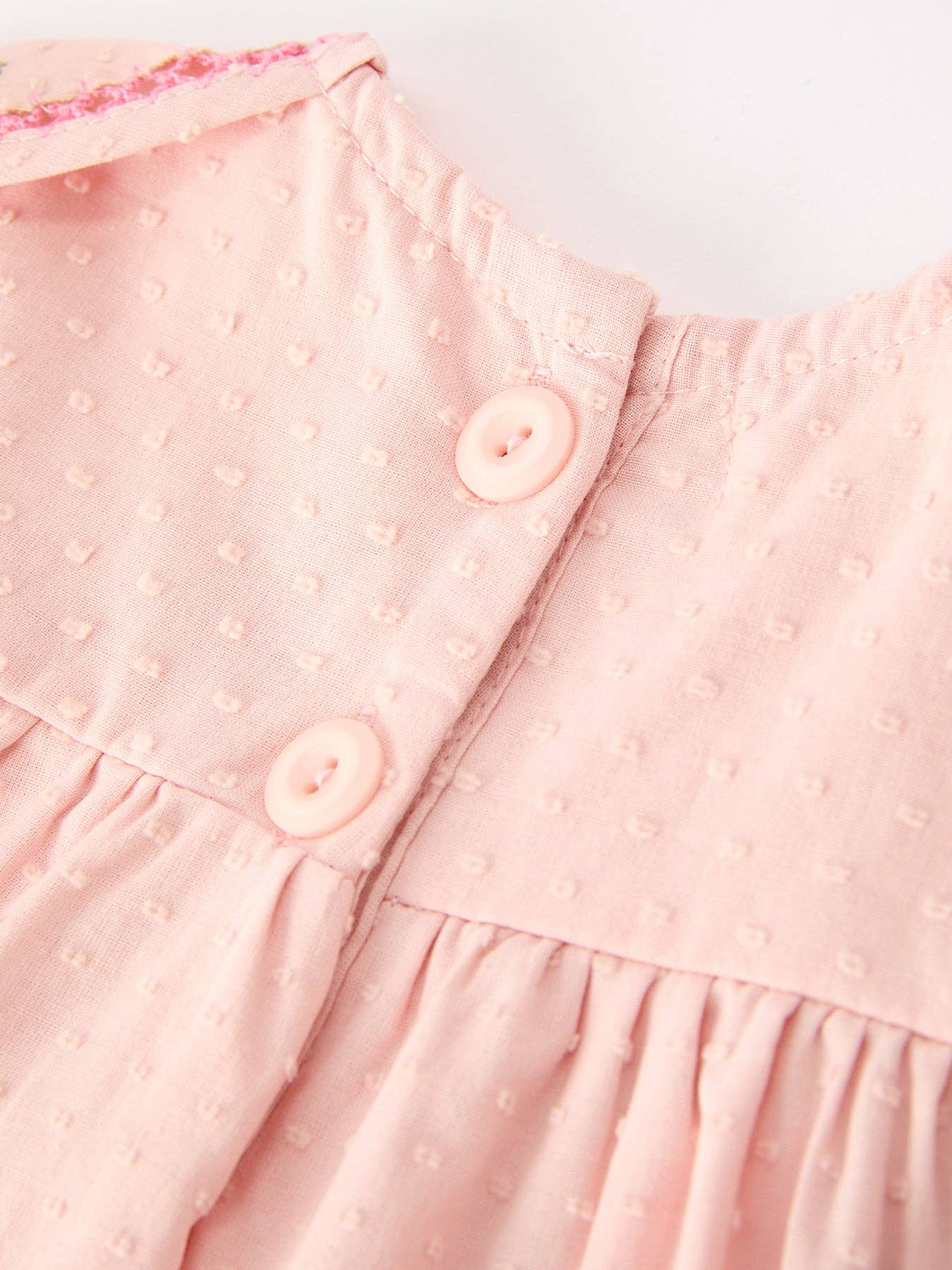 Pink Peter Pan Embroidered Bloomer Set