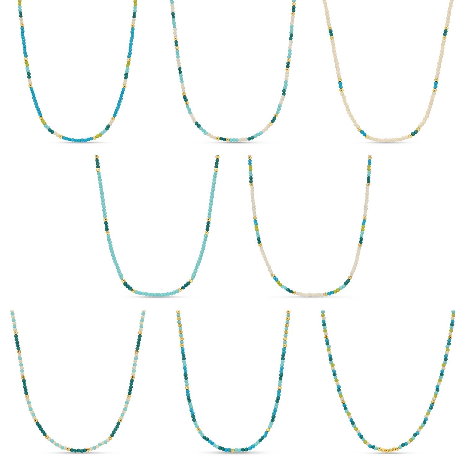 Delicate Seed Bead Necklaces - Assorted