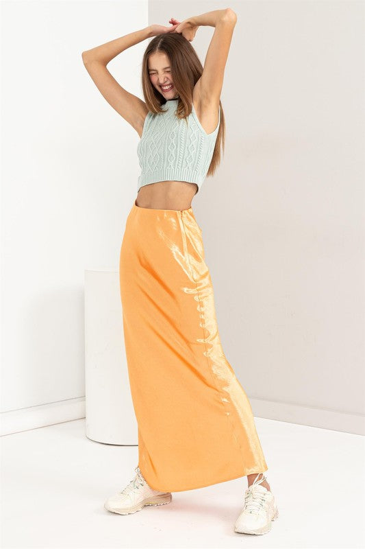 Ari Orange Skirt - RTS