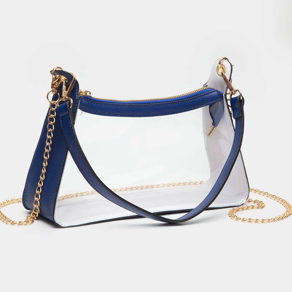 Transparent Hand Bag / Baguette Bag / Crossbody Bag
: Gold