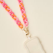 Pink & Orange Crossbody Phone Chain