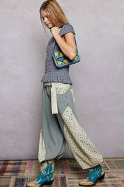 Blue Beaded Lemon Shoulder Bag