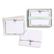 Navy Bow Flat Note Set