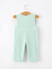Western Horse Embroidery Boys Jonjon Romper