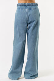 Front Pocket Denim Pants