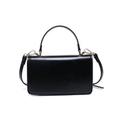 Black Belted Top Handle Crossbody