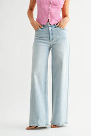 Light Denim Palazzo Jean