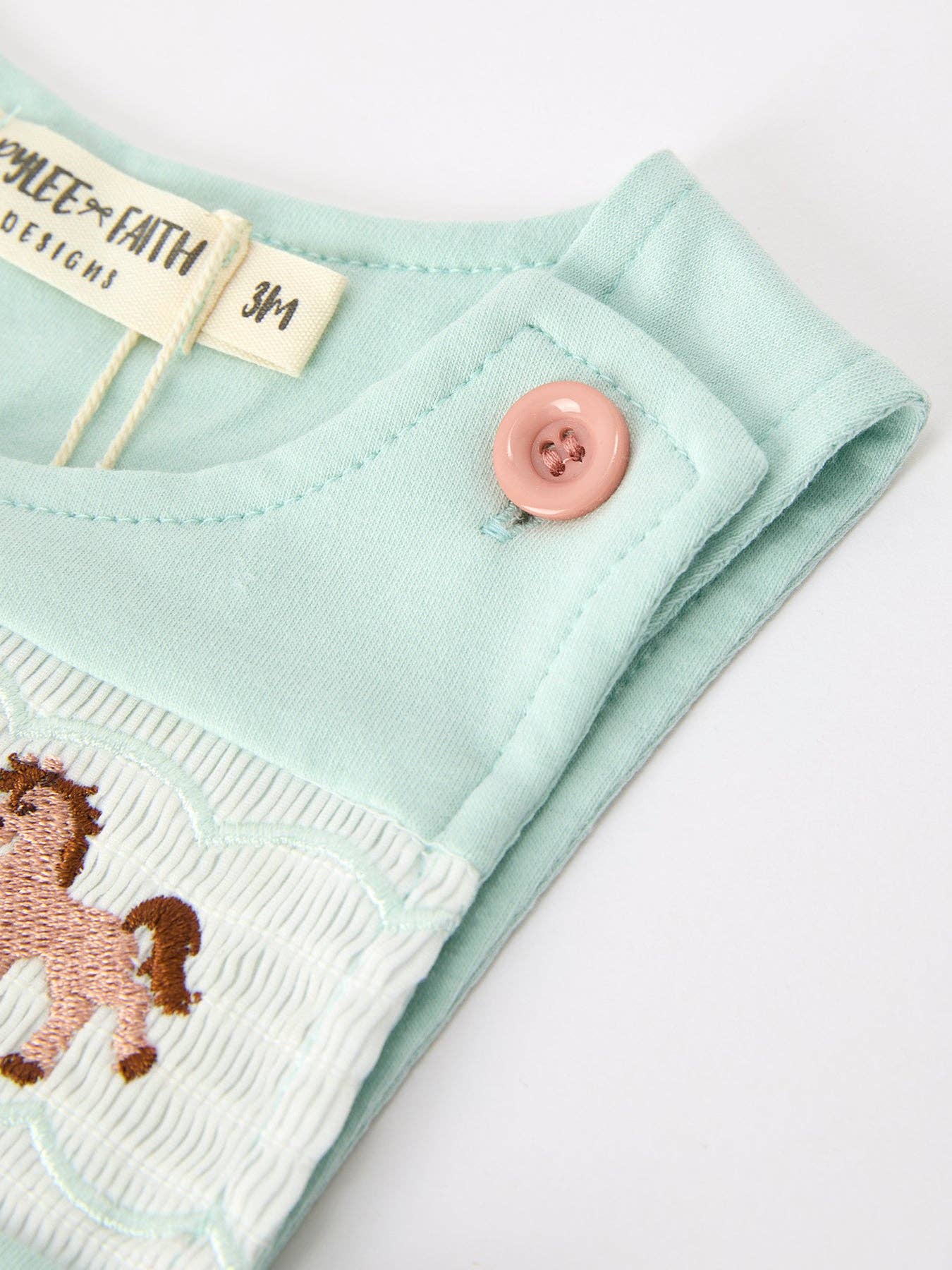 Western Horse Embroidery Boys Jonjon Romper