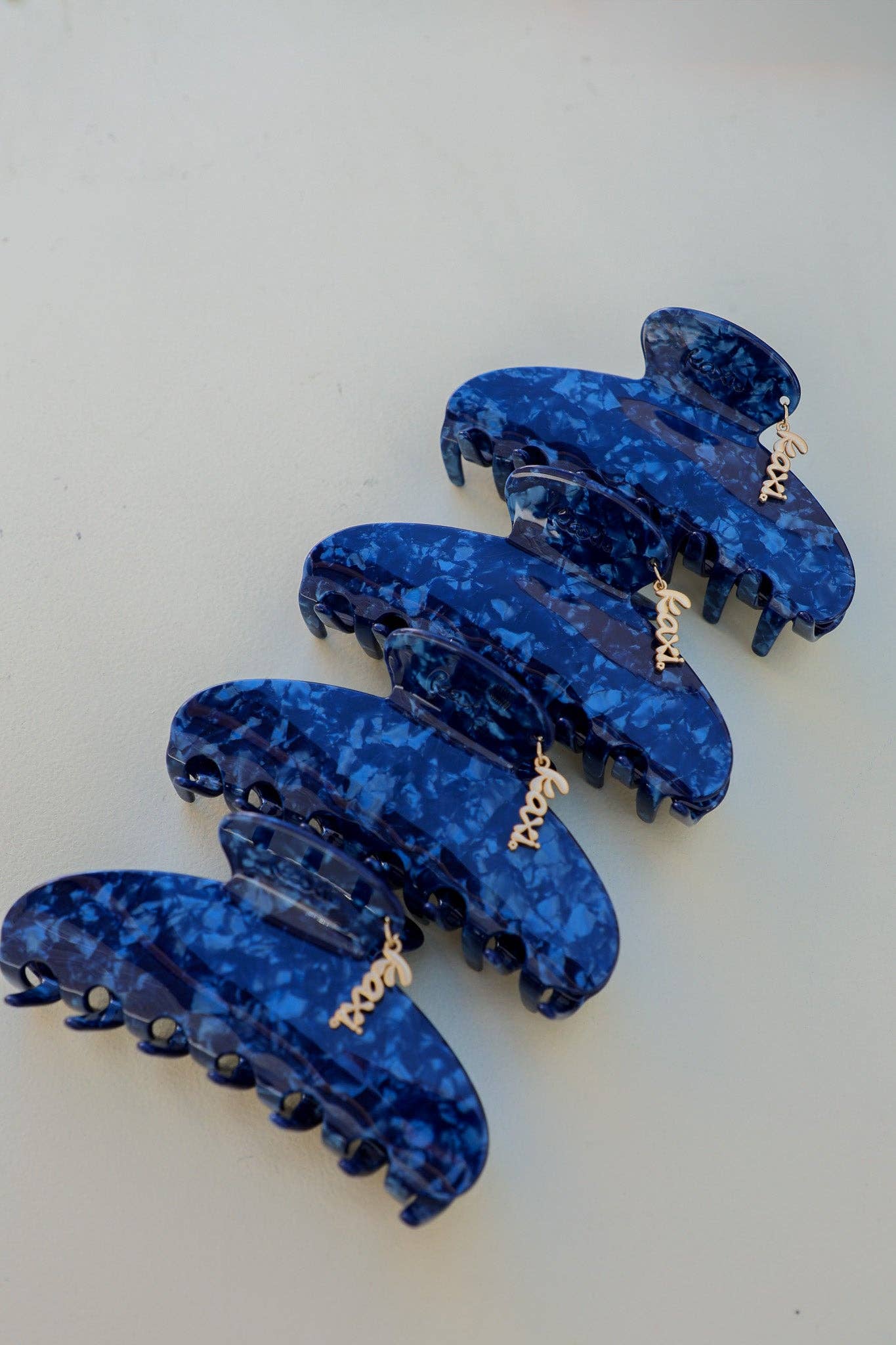 Blue Marble Claw Clip