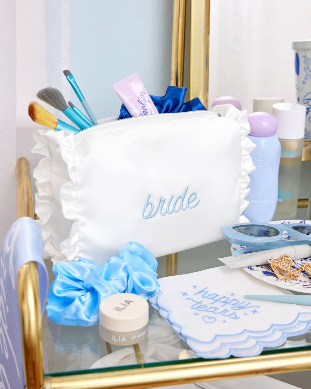 White Bride Beauty Cosmetic Bag