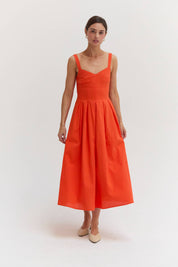 Red Valerie Fit And Flare Dress