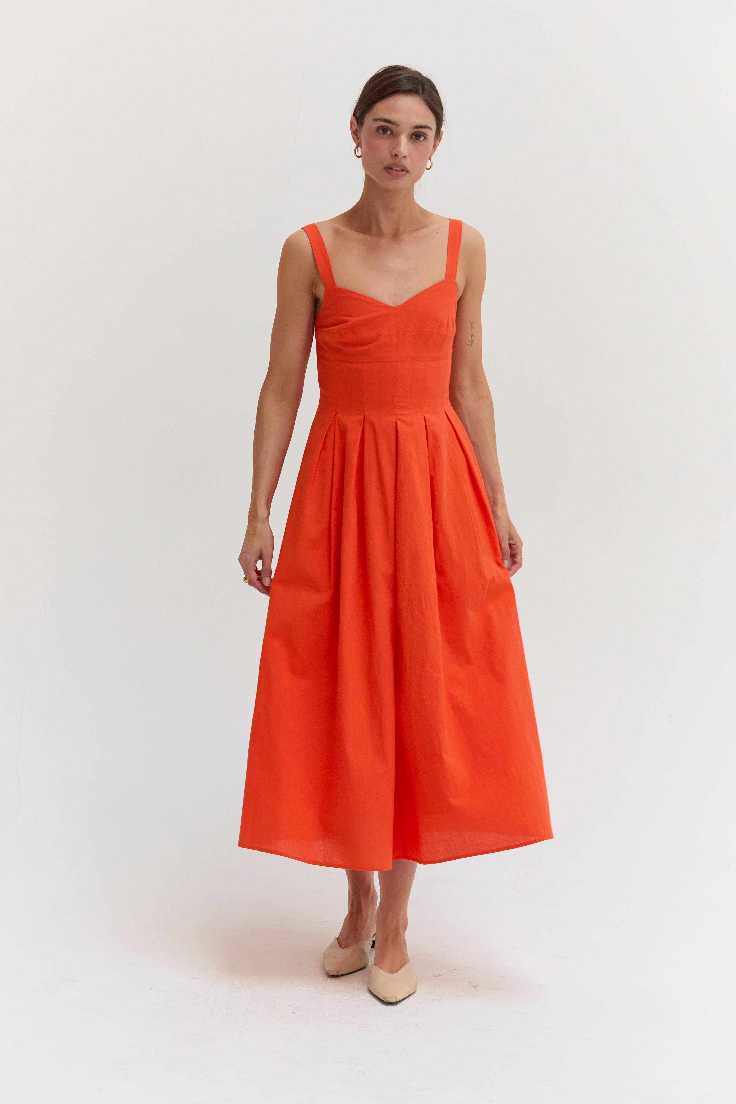 Red Valerie Fit And Flare Dress