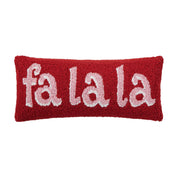 Red Fa La La Hook Pillow