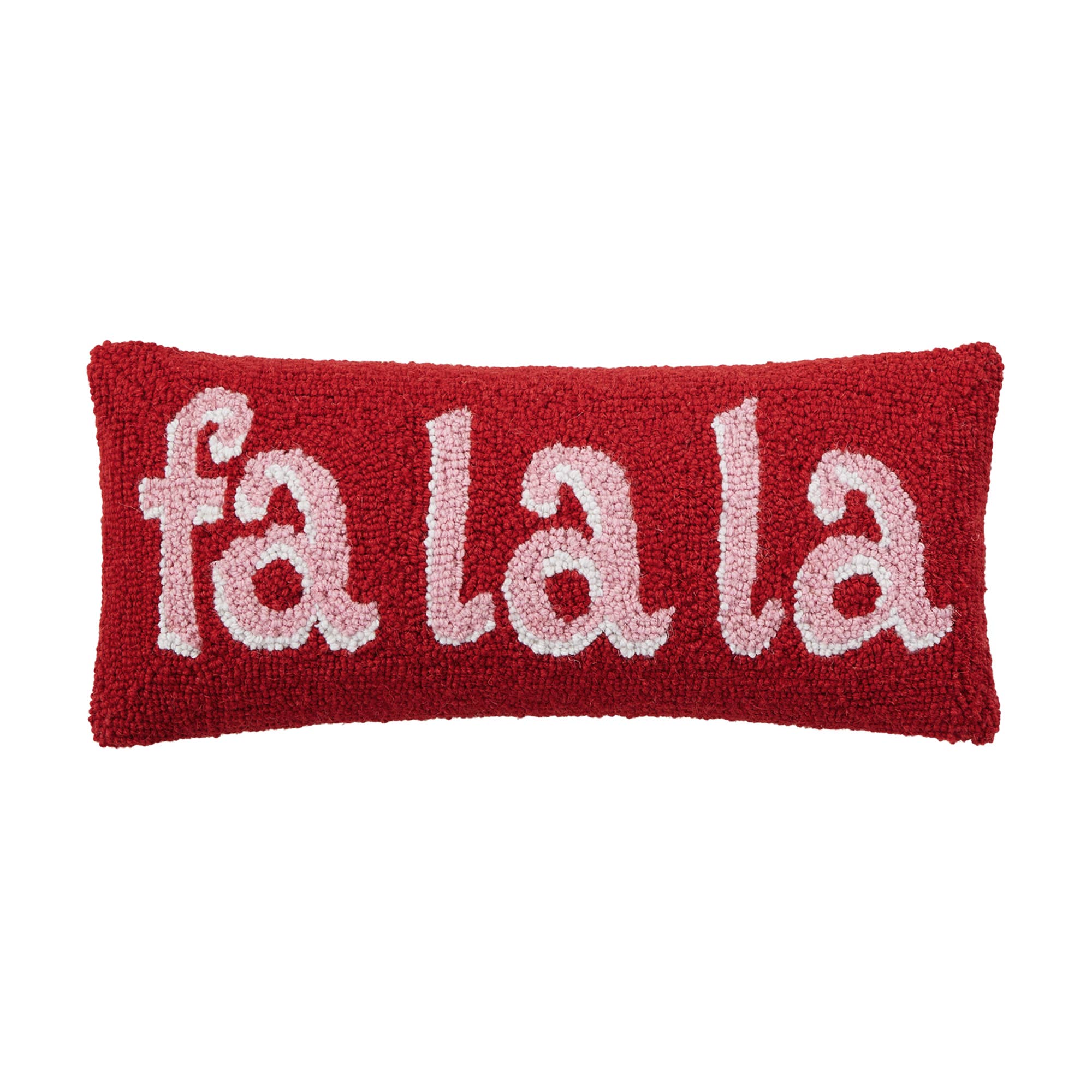 Red Fa La La Hook Pillow