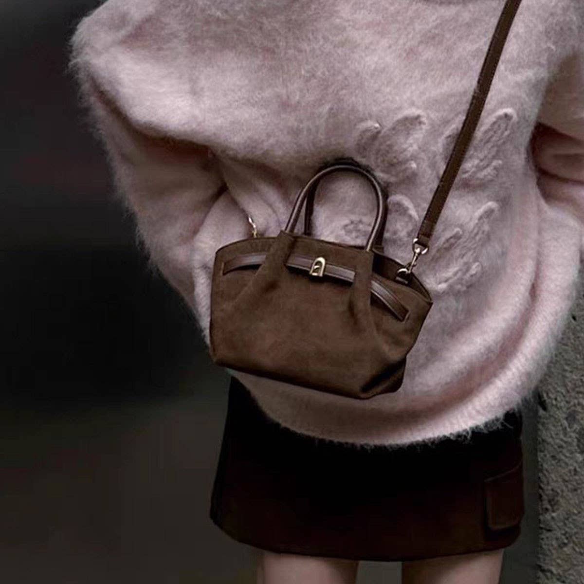 Brown Crossbody Shoulder Bag