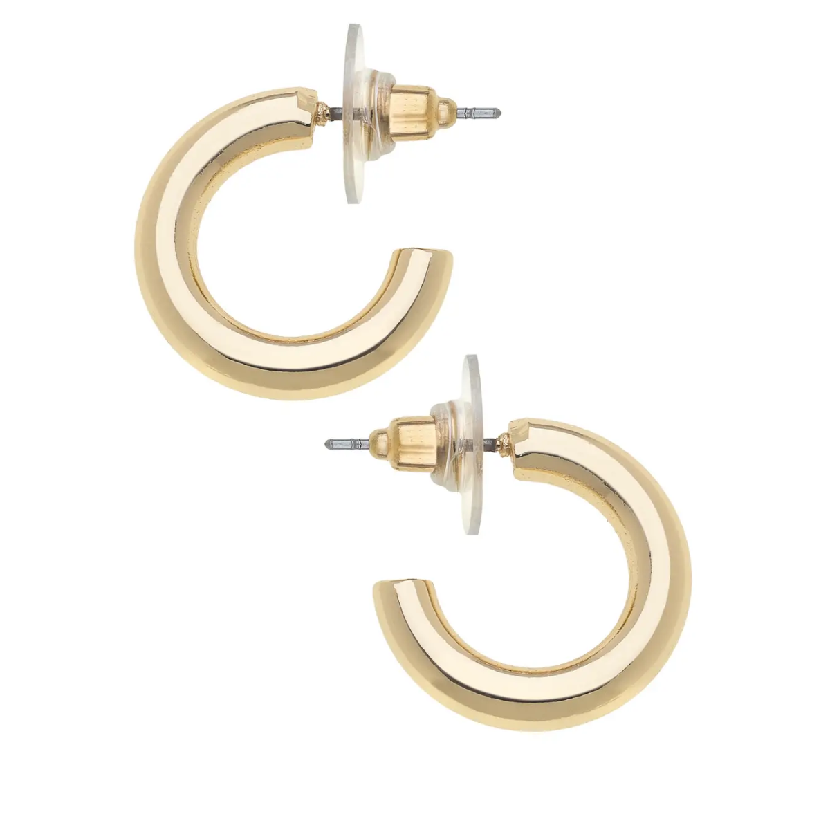 Celia Hoop Shiny Gold Earrings